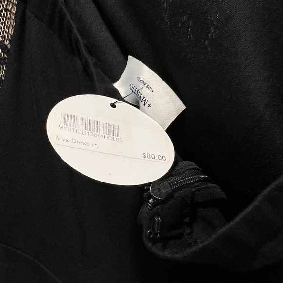 New black lace mini dress size M. - Picture 4 of 5